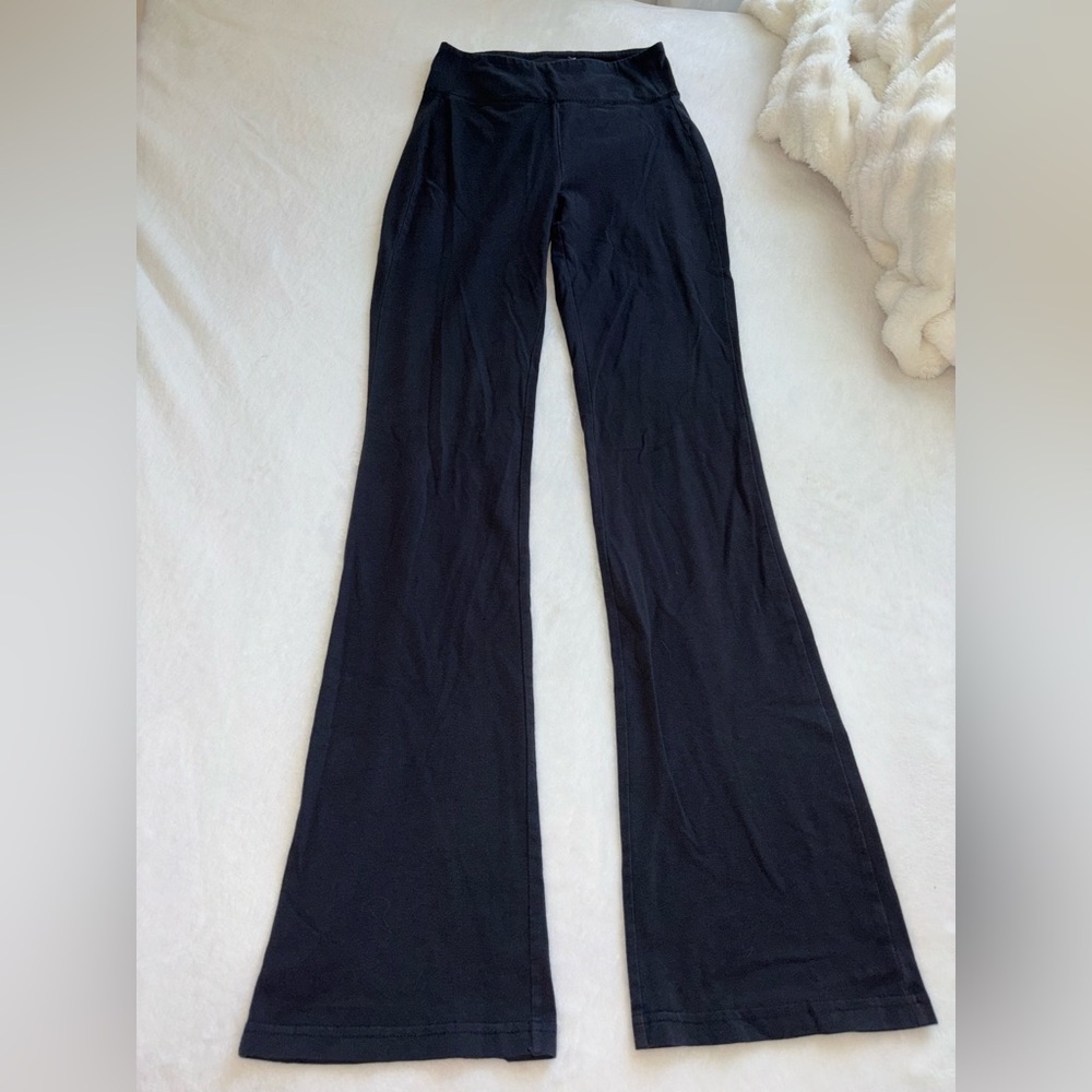 SO black flared leggings